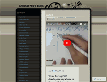 Tablet Screenshot of aphisit789.wordpress.com