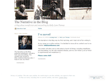 Tablet Screenshot of narrativeintheblog.wordpress.com