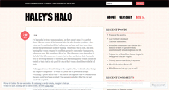 Desktop Screenshot of haleyshalo.wordpress.com