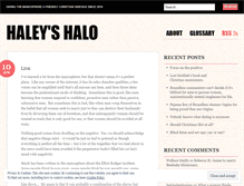 Tablet Screenshot of haleyshalo.wordpress.com