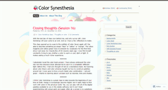 Desktop Screenshot of colorsynesthesia.wordpress.com