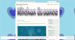 Desktop Screenshot of kitchenessence.wordpress.com