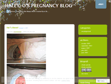 Tablet Screenshot of pregnancyblog.wordpress.com