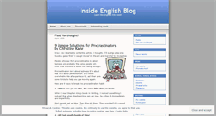 Desktop Screenshot of insideenglish.wordpress.com