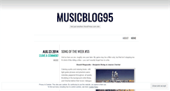 Desktop Screenshot of musicblog95.wordpress.com