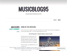 Tablet Screenshot of musicblog95.wordpress.com