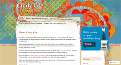 Desktop Screenshot of cindycoe.wordpress.com