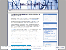 Tablet Screenshot of experimentoaleatorio.wordpress.com