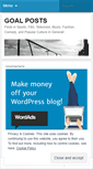 Mobile Screenshot of goalposts.wordpress.com