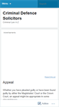 Mobile Screenshot of criminaldefencesolicitors.wordpress.com