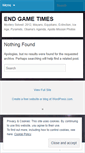 Mobile Screenshot of endgametime.wordpress.com