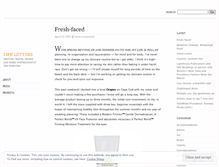 Tablet Screenshot of lifelettersblog.wordpress.com