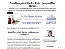 Tablet Screenshot of caramengobatikankerlidahdenganobatherbal.wordpress.com