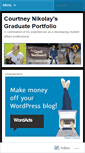 Mobile Screenshot of courtneynikolay.wordpress.com