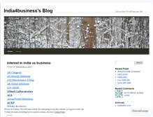 Tablet Screenshot of india4business.wordpress.com