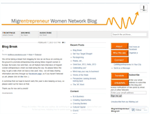 Tablet Screenshot of migrentrepreneurwomannetwork.wordpress.com