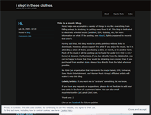 Tablet Screenshot of isleptintheseclothes.wordpress.com