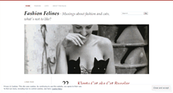 Desktop Screenshot of fashionfelines.wordpress.com