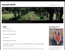 Tablet Screenshot of mywaytruthlife.wordpress.com