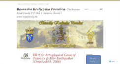 Desktop Screenshot of bosnianroyalfamily.wordpress.com