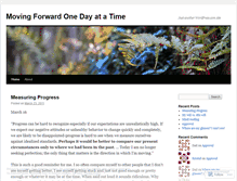 Tablet Screenshot of movingforwardoneday.wordpress.com