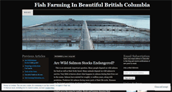 Desktop Screenshot of fishfarming.wordpress.com