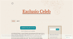 Desktop Screenshot of exclceleb.wordpress.com