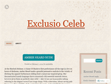 Tablet Screenshot of exclceleb.wordpress.com