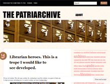 Tablet Screenshot of patriarchive.wordpress.com