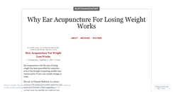 Desktop Screenshot of earacupuncturetips11.wordpress.com