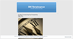 Desktop Screenshot of bnirenaissance.wordpress.com