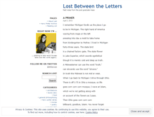 Tablet Screenshot of lostbetweentheletters.wordpress.com