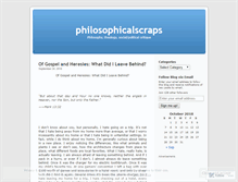 Tablet Screenshot of philosophicalscraps.wordpress.com