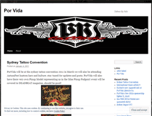 Tablet Screenshot of porvidatattooz.wordpress.com