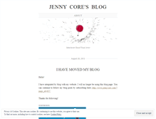 Tablet Screenshot of jennycoreblog.wordpress.com