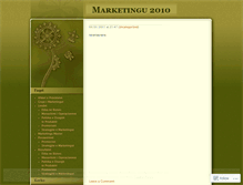 Tablet Screenshot of marketingu2010.wordpress.com