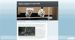 Desktop Screenshot of gingermerkle.wordpress.com