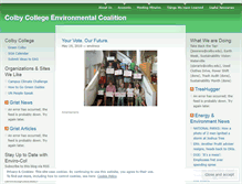 Tablet Screenshot of enviroco.wordpress.com