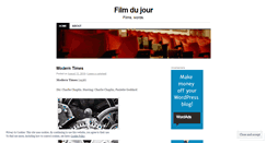 Desktop Screenshot of filmdujour.wordpress.com