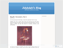 Tablet Screenshot of jldybdahl.wordpress.com
