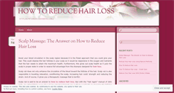 Desktop Screenshot of howtoreducehairfall.wordpress.com