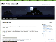 Tablet Screenshot of markmines.wordpress.com