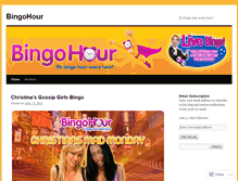 Tablet Screenshot of bingohourbingo.wordpress.com