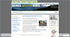 Desktop Screenshot of hainesnews.wordpress.com