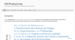 Desktop Screenshot of micproductivity.wordpress.com