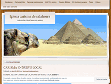 Tablet Screenshot of iglesiacarismadecalahorra.wordpress.com
