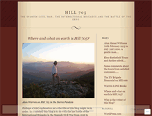 Tablet Screenshot of hill705.wordpress.com