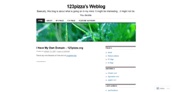 Desktop Screenshot of 123pizza.wordpress.com