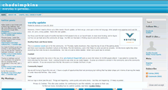 Desktop Screenshot of chadsimpkins.wordpress.com