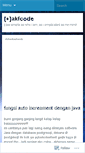 Mobile Screenshot of akfcode.wordpress.com